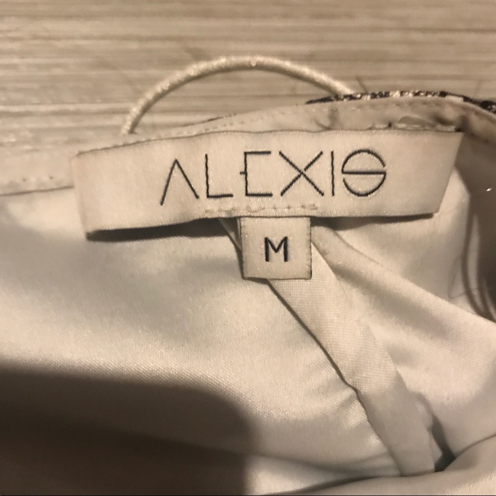 Alexis Livia Silver Lace Jumpsuit M - Picture 7 of 7